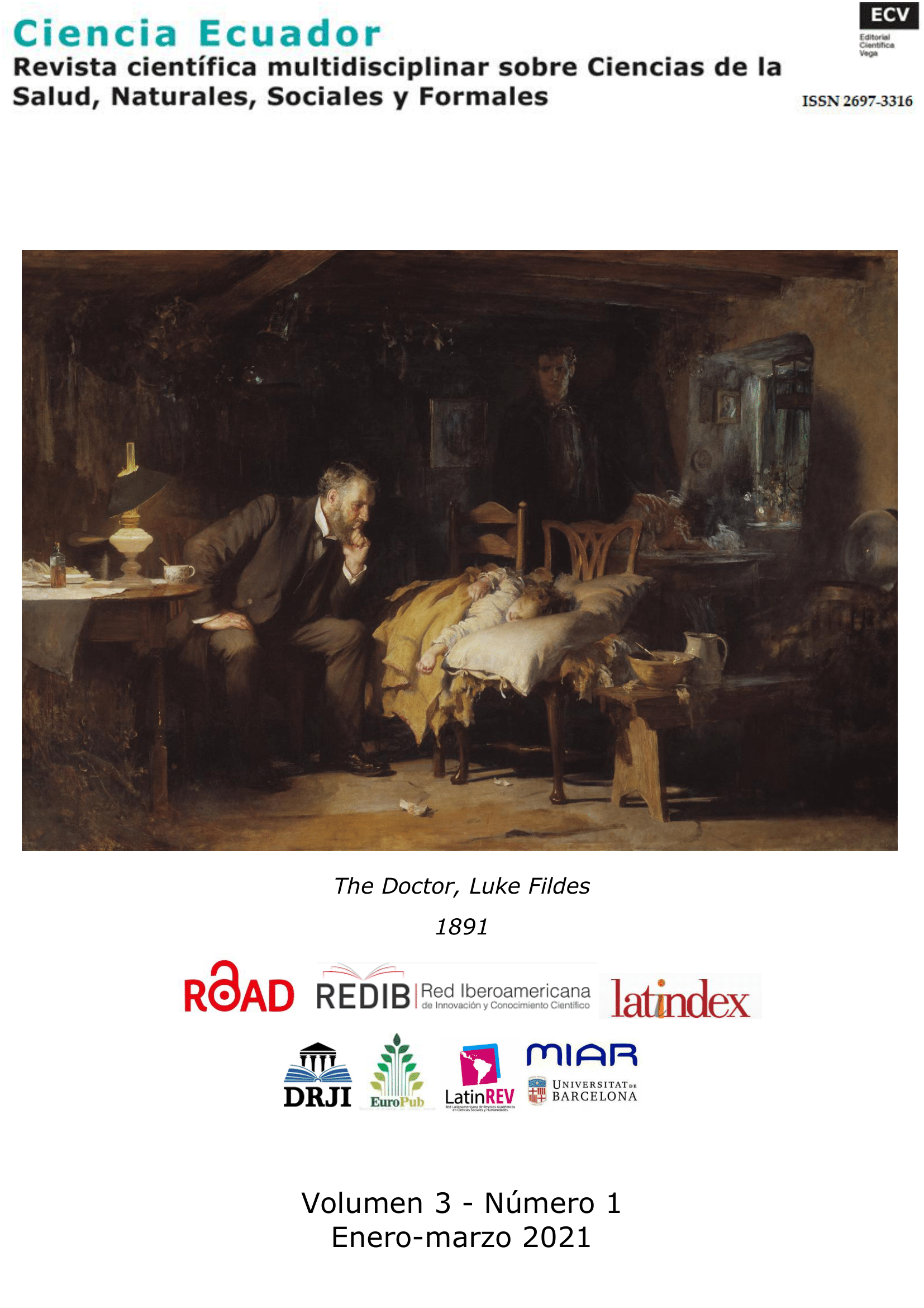 En la portada de este número, tenemos "El Doctor de Luke Fides", en ella se nos muestra la preocupación del profesional, mientras intenta dar con el diagnóstico de su paciente.