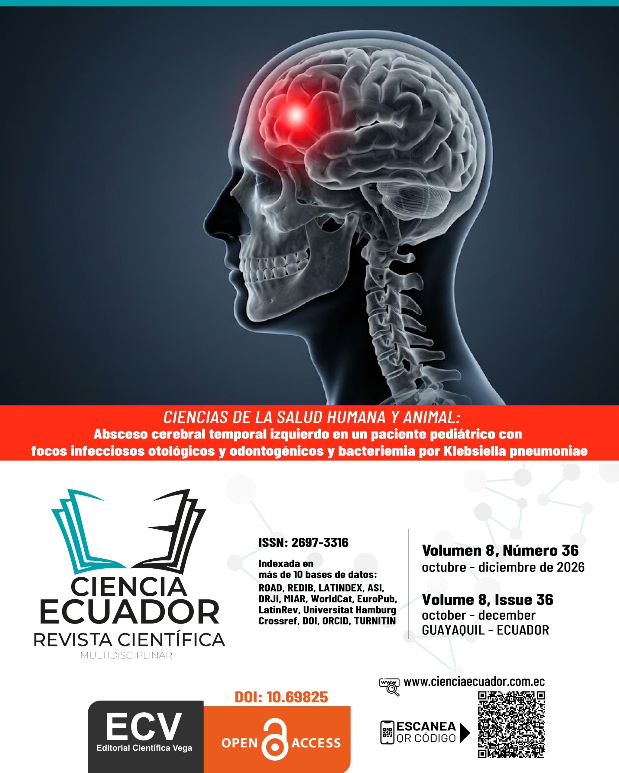 					Ver Vol. 8 Núm. 36 (2026): Ciencia e innovación en salud: prevención, nutrición y nuevas perspectivas frente a las enfermedades infecciosas
				